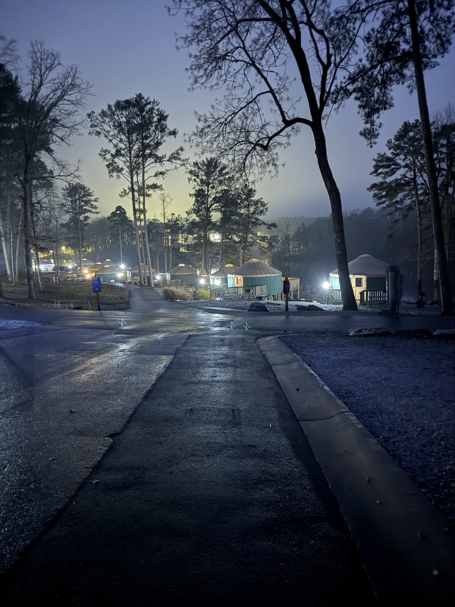 Yurts at Stone Mountain.