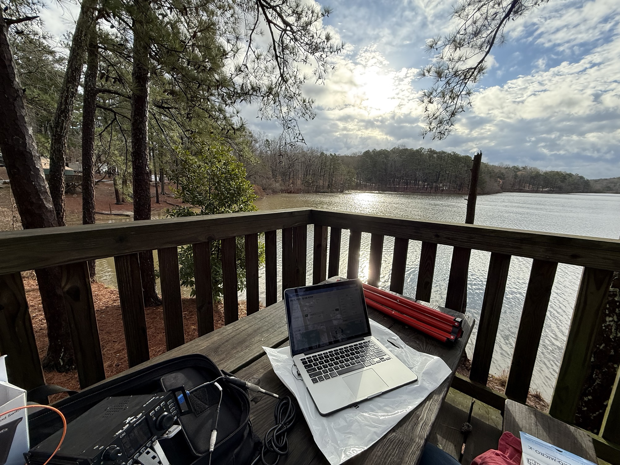 POTA activation at Stone Mountain yurt